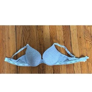 PINK Victoria's Secret Heather Gray Bra with pink logo